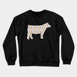 Aztec Show Steer Silhouette  - NOT FOR RESALE WITHOUT PERMISSION Crewneck Sweatshirt